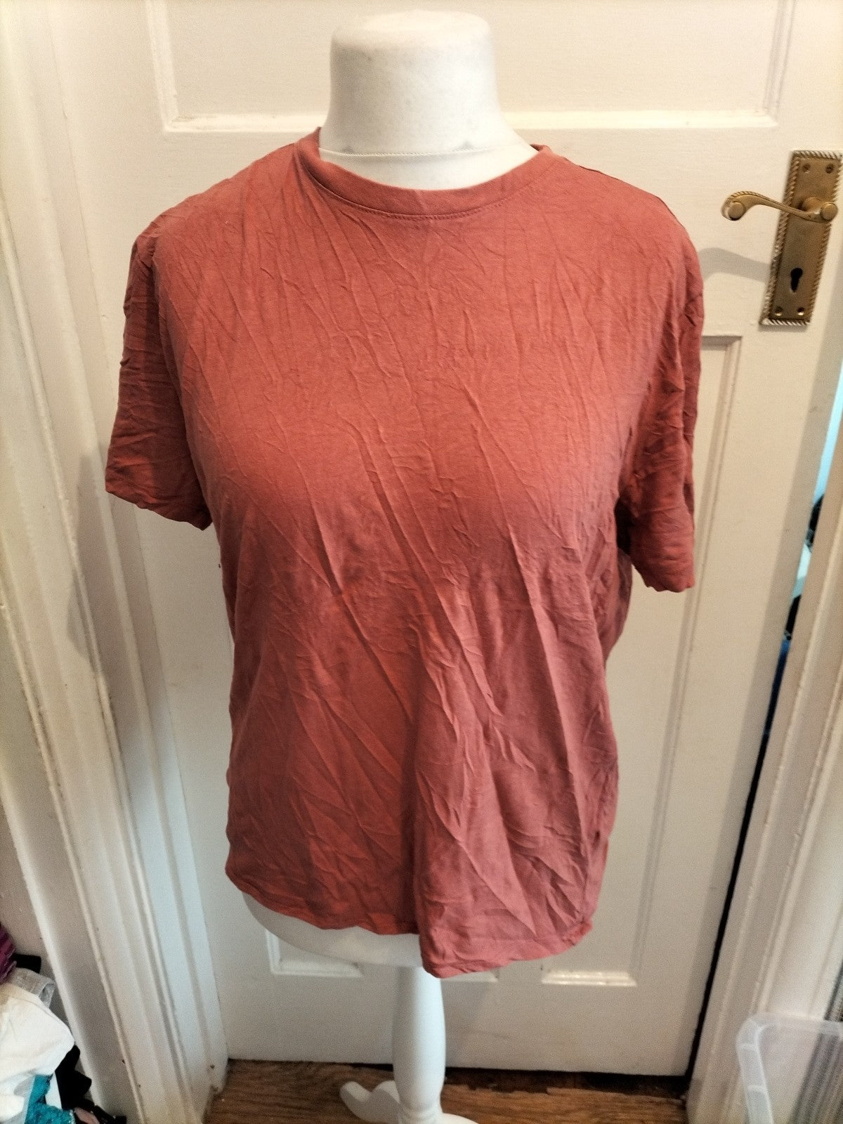 Primark Medium Regular Fit Rusty Brown Short Sleeve T-shirt