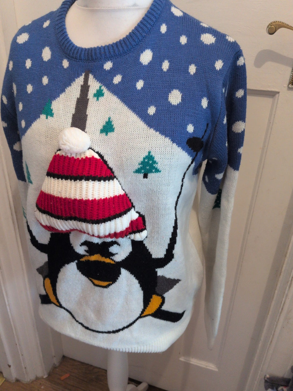 Primark Large Christmas Penguin Long Sleeve Jumper