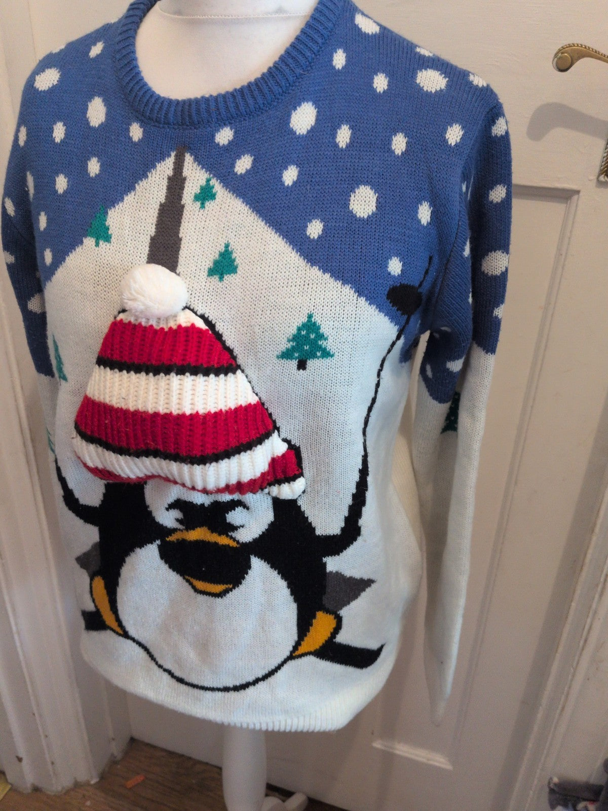 Primark Large Christmas Penguin Long Sleeve Jumper