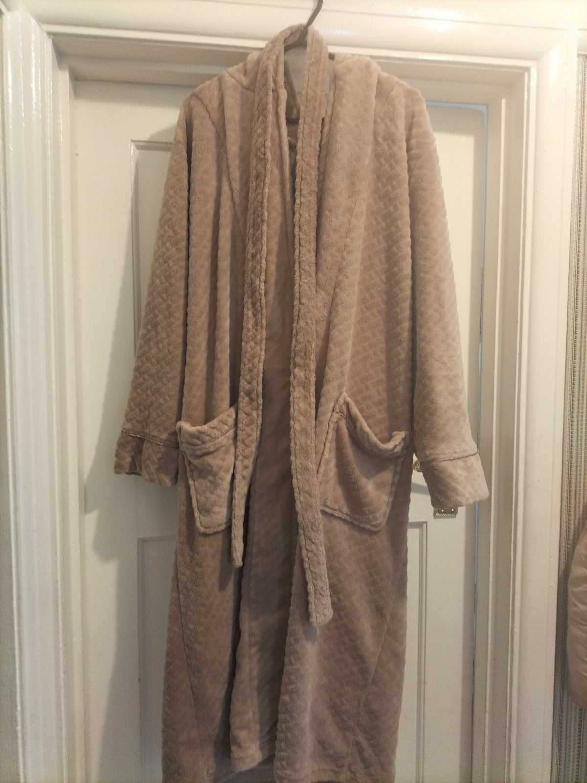 Ladies Primark Size 6-8 Light Brown Super Soft Dressing Gown