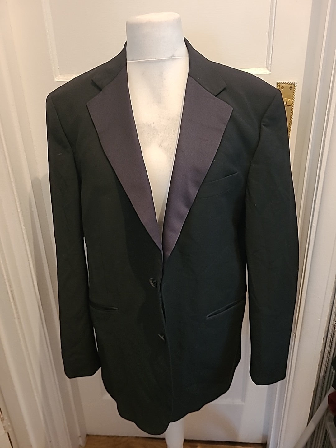 Mens Marks And Spencer Tailoring Size 44M Black Padded Blazer