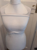 Shein Large White Crop Top Sleeveless Trapless