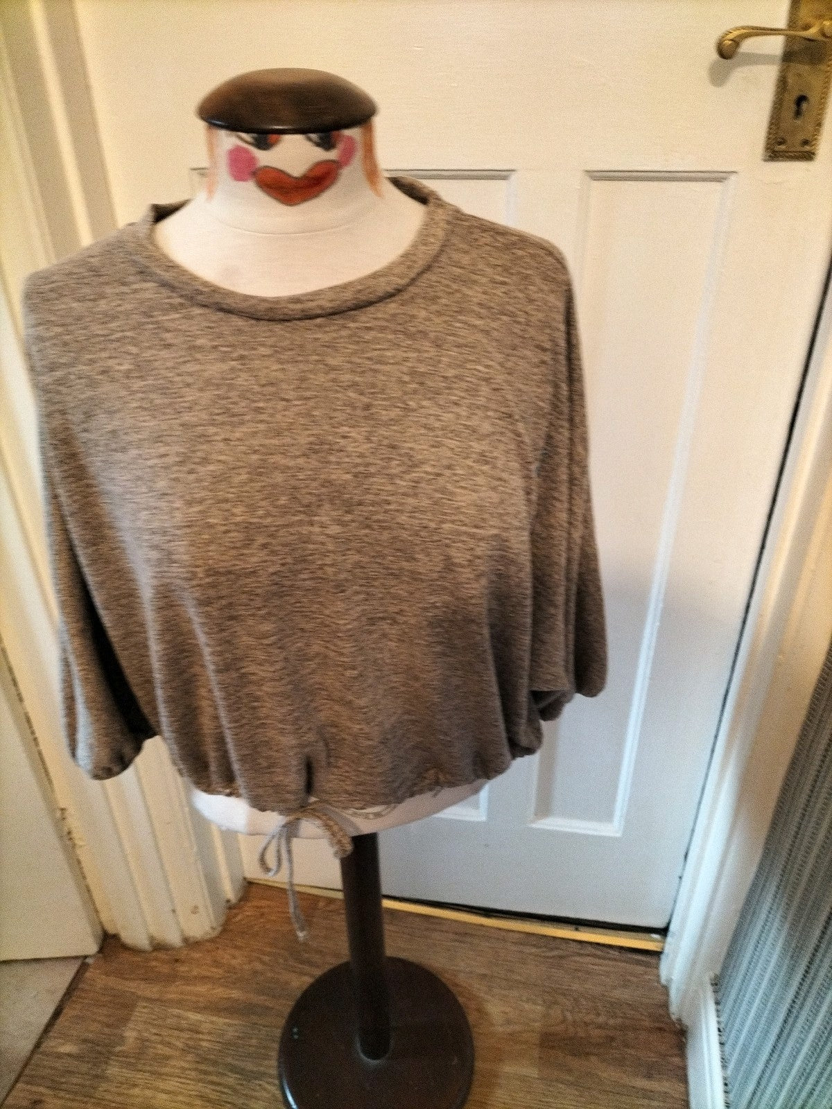 Ladies George Small Stone Coloured Long Sleeve Top