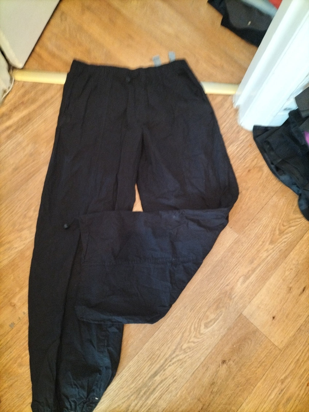 Zara Medium Black Shower Proof Trousers Elasticated