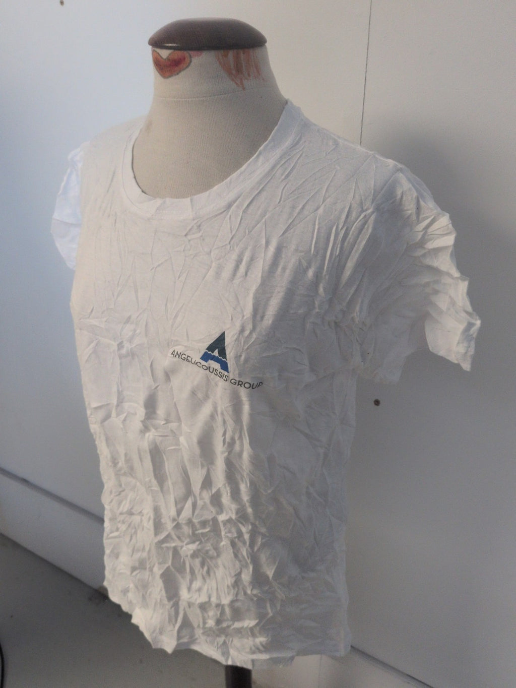Ladies Sols Size Medium White Logo Print Short Sleeve T-shirt