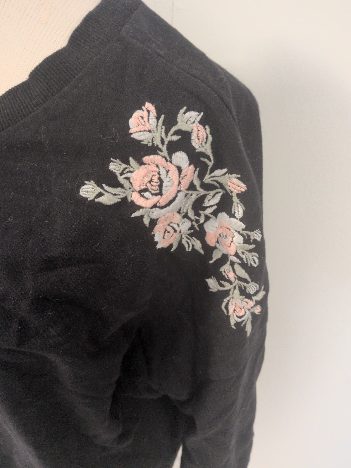 George 18 Floral Jumper Black Pullover