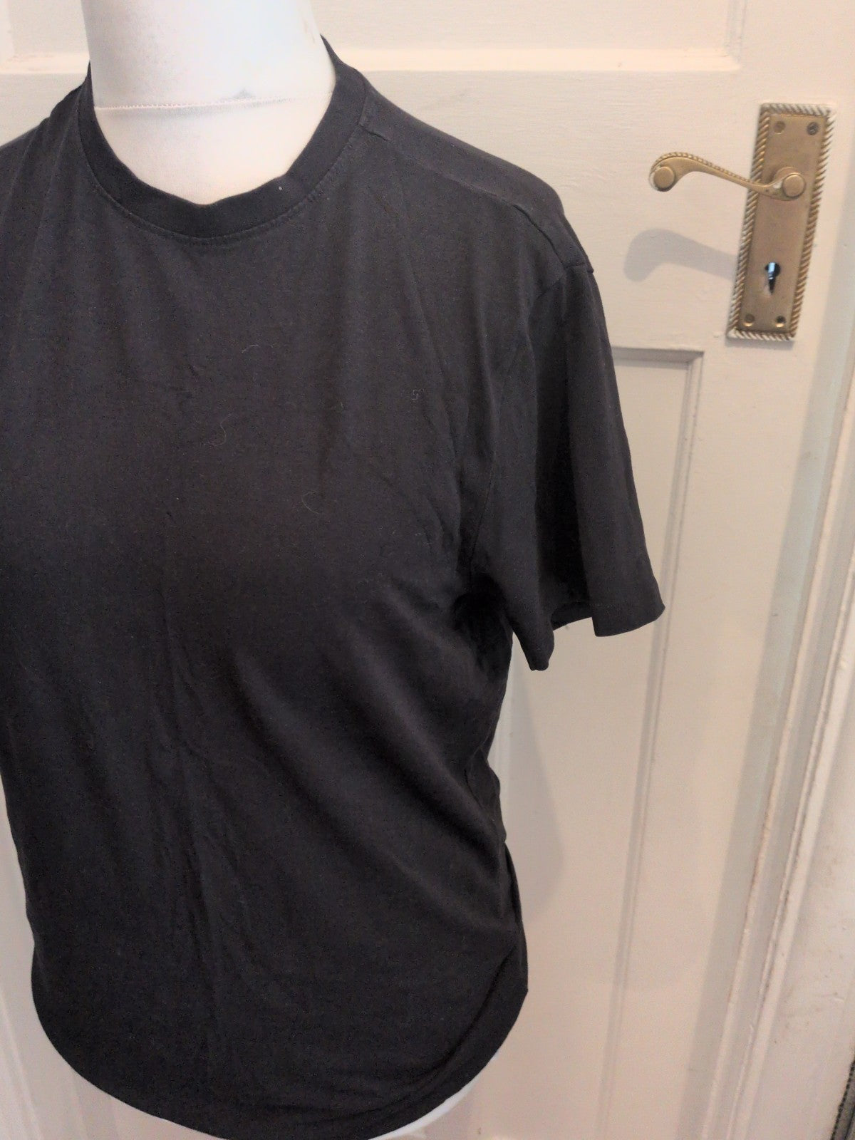 Primark T-shirt Slim Fit Medium Black With Stretch