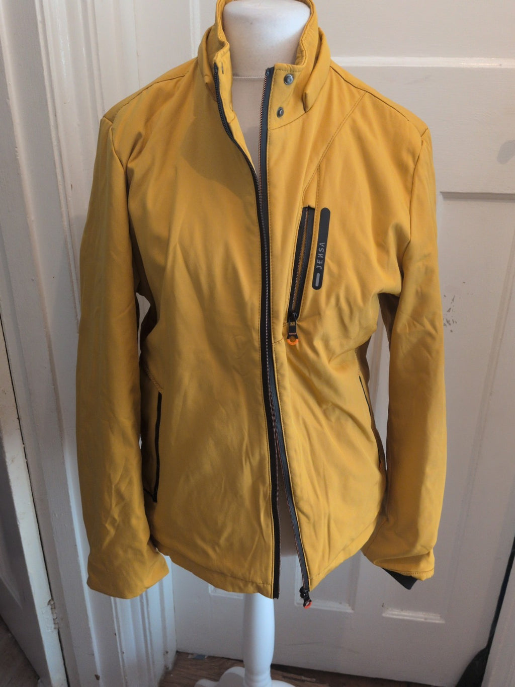 Large Yellow Fleece Lined Rain Coat