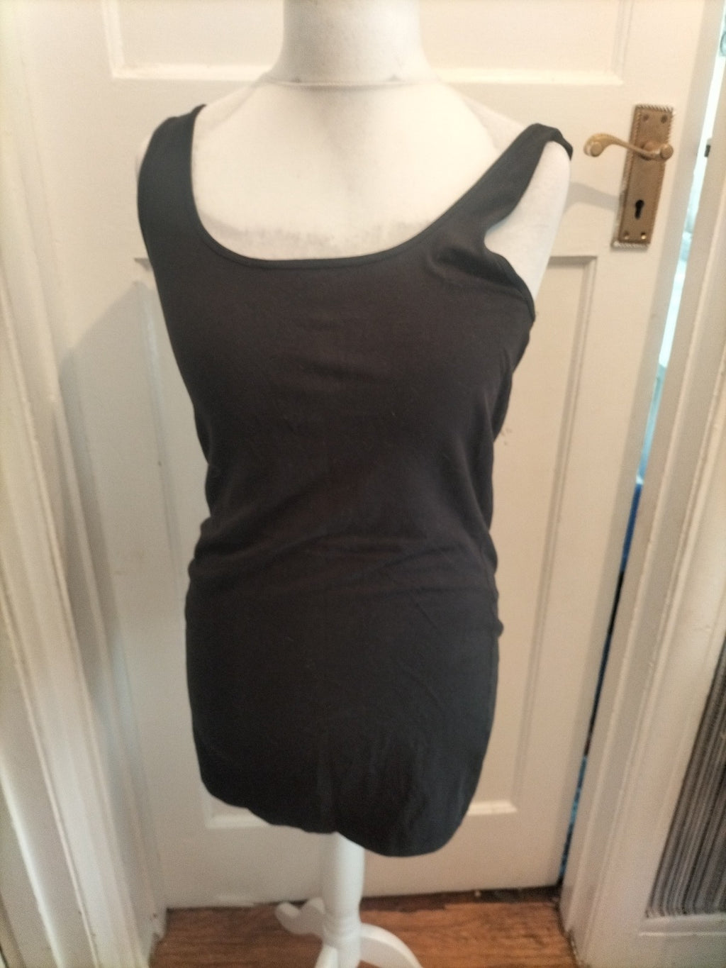Primark 14-16 Black Longline Vest Top
