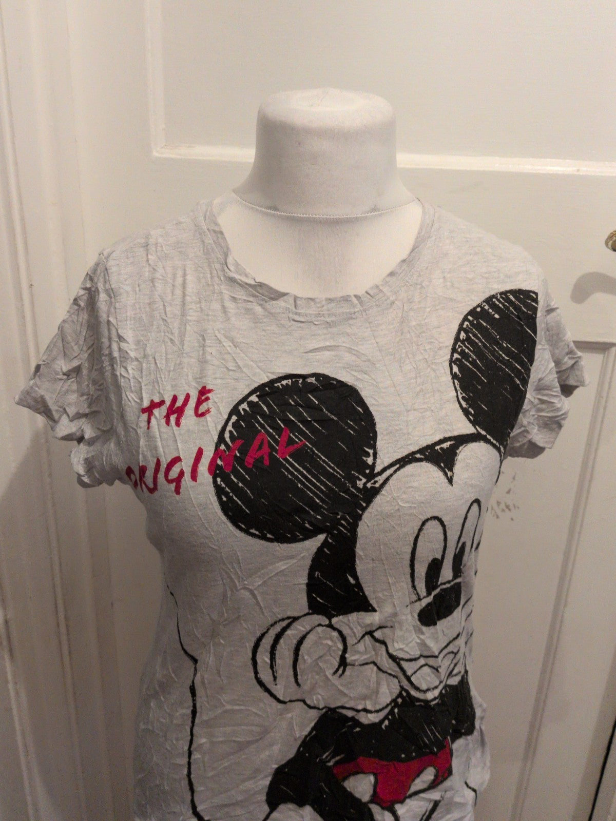 Primark Small Grey Mickey Mouse T-shirt Pyjama