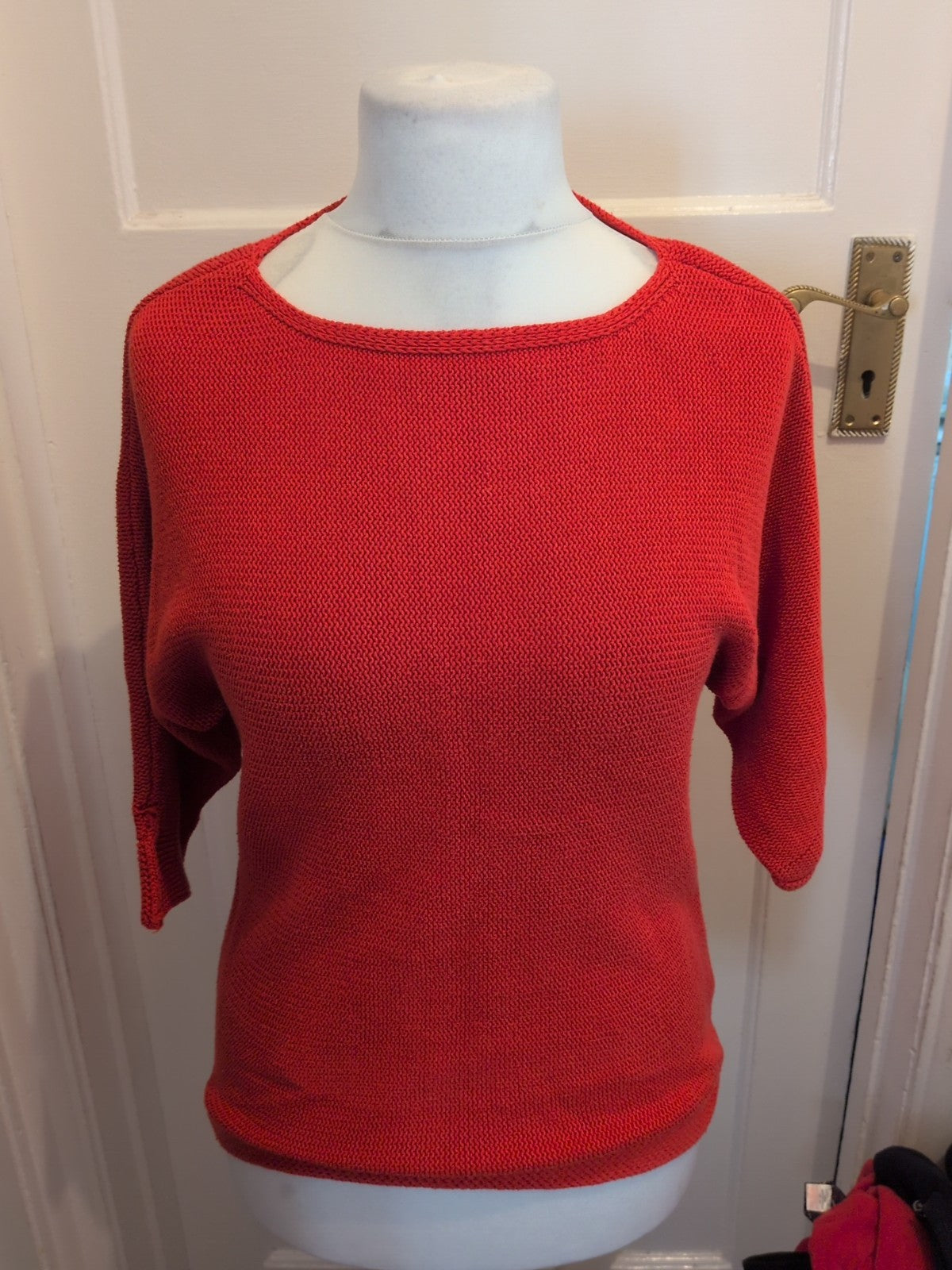 Ladies H&M Basic Size Small UK Red Jumper