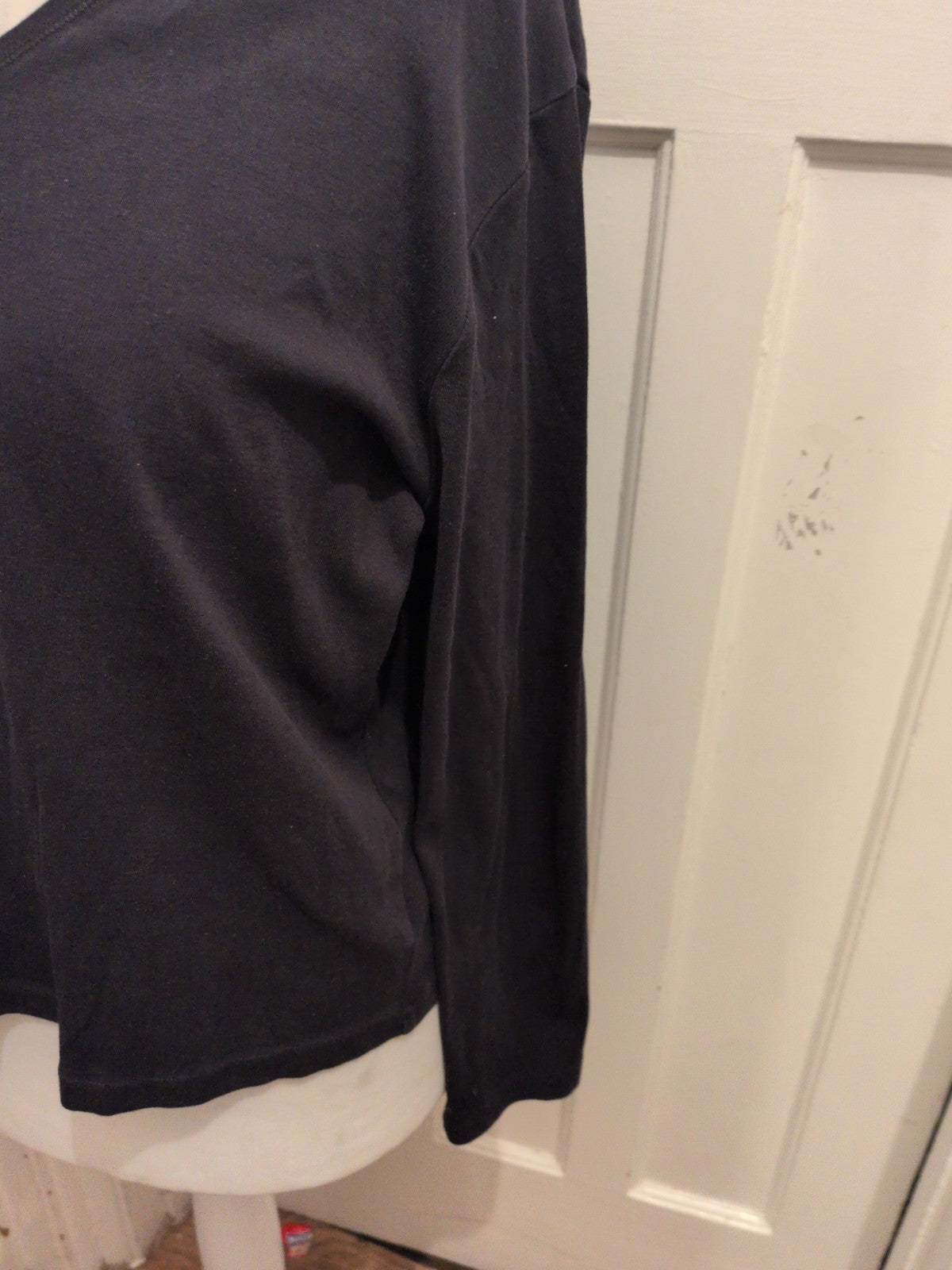 Marks And Spencer 20 Black V Neck Long Sleeve T-shirt