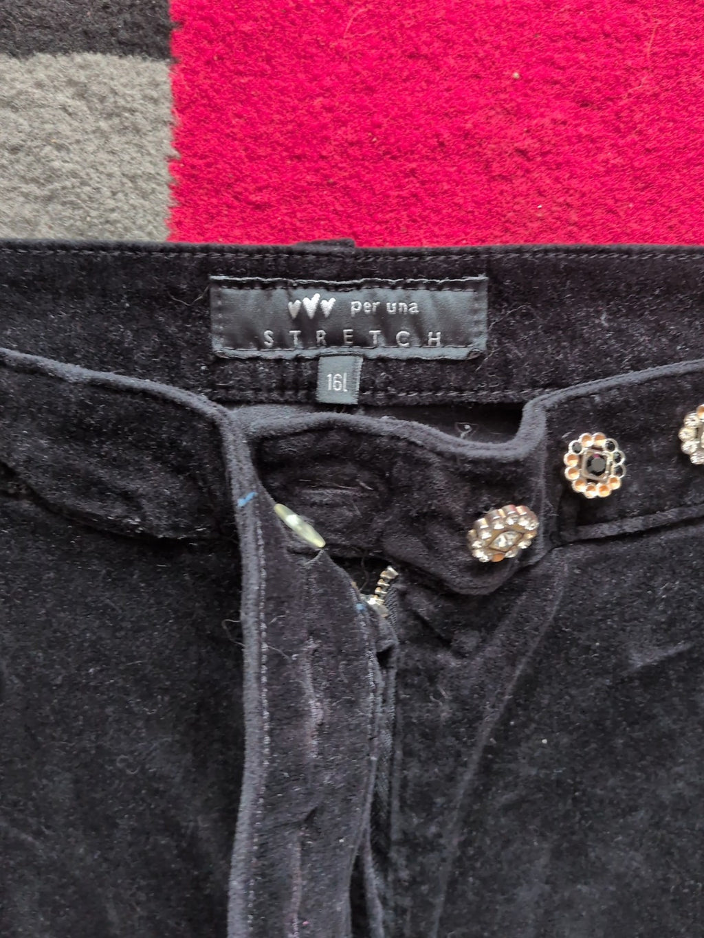 Per Una 16long Black Stretch Trousers