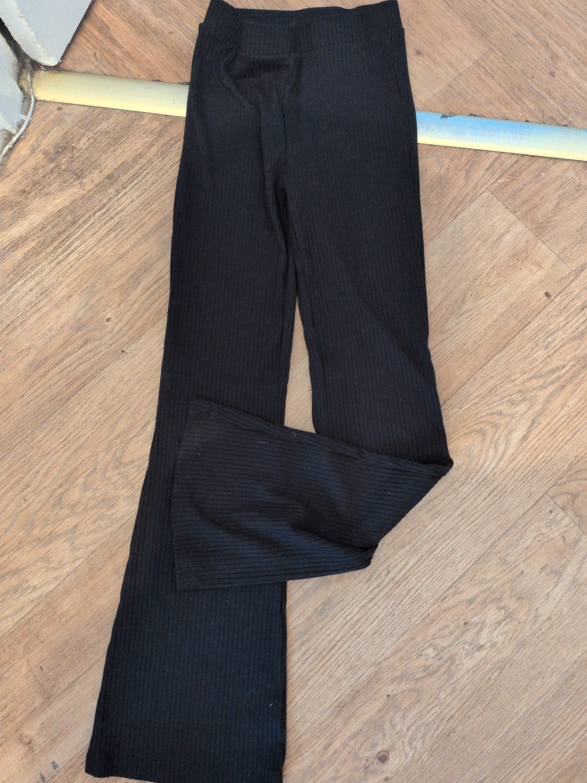 H&M Girls 10-11 Years Black Flared Trousers