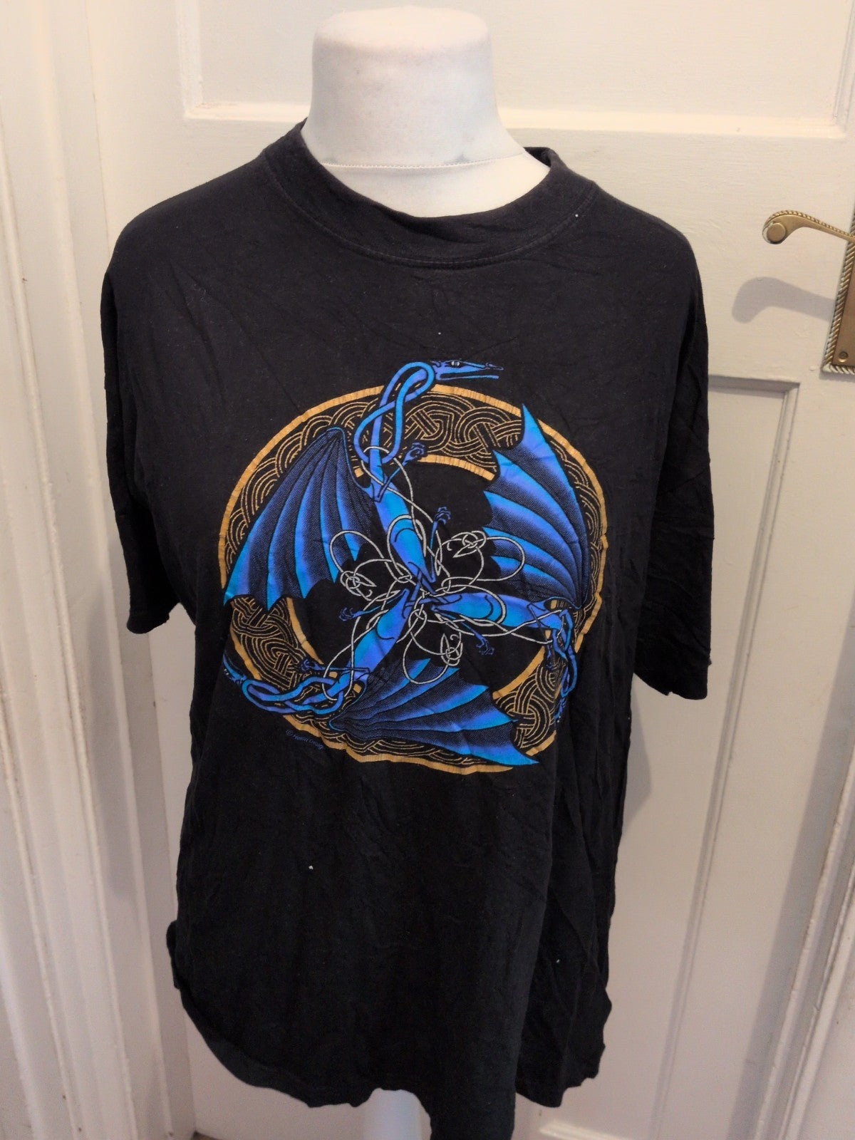 Jts XL Black Print Short Sleeve T-shirt