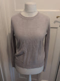 Marks And Spencer 12 Grey Marl Long Sleeve Jumper