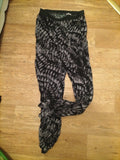 Ladies Be Beau Size 10 Grey And Black Elasticated Leggings