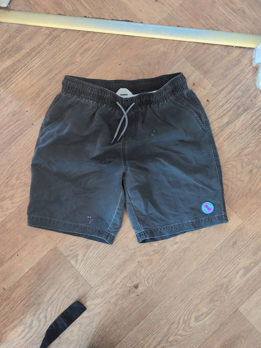 Primark 12-13 Years Grey Elasticated Swim Shorts (Marked)