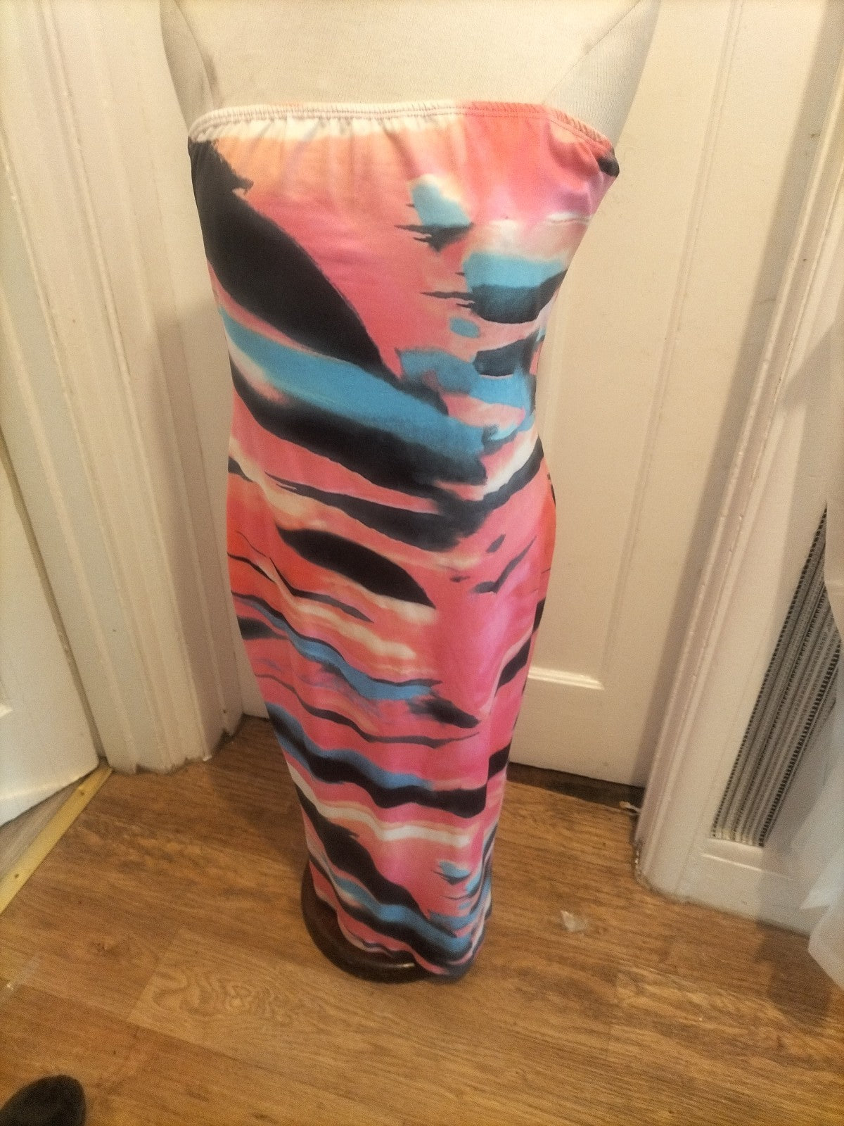 Ladies Size Large Multi Color Boobtube Dress
