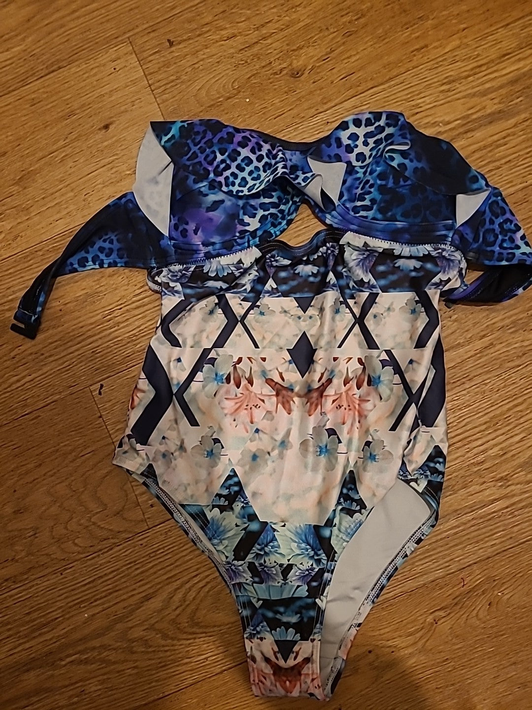 Ladies Talulah Size Small Multicoloured Padded Swimsuit