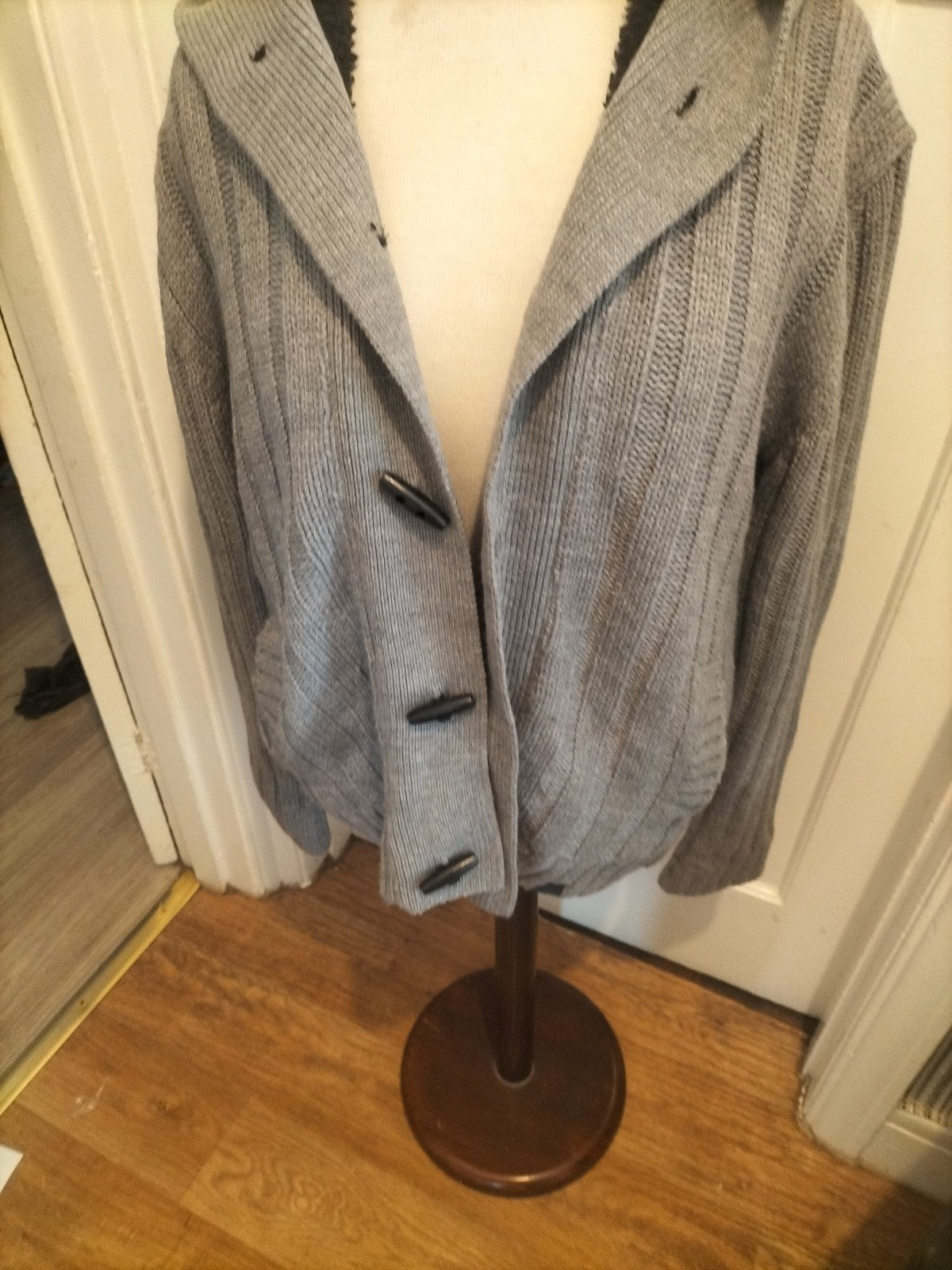 Mens D-Struct Size Medium Fleece Lined Grey Jacket