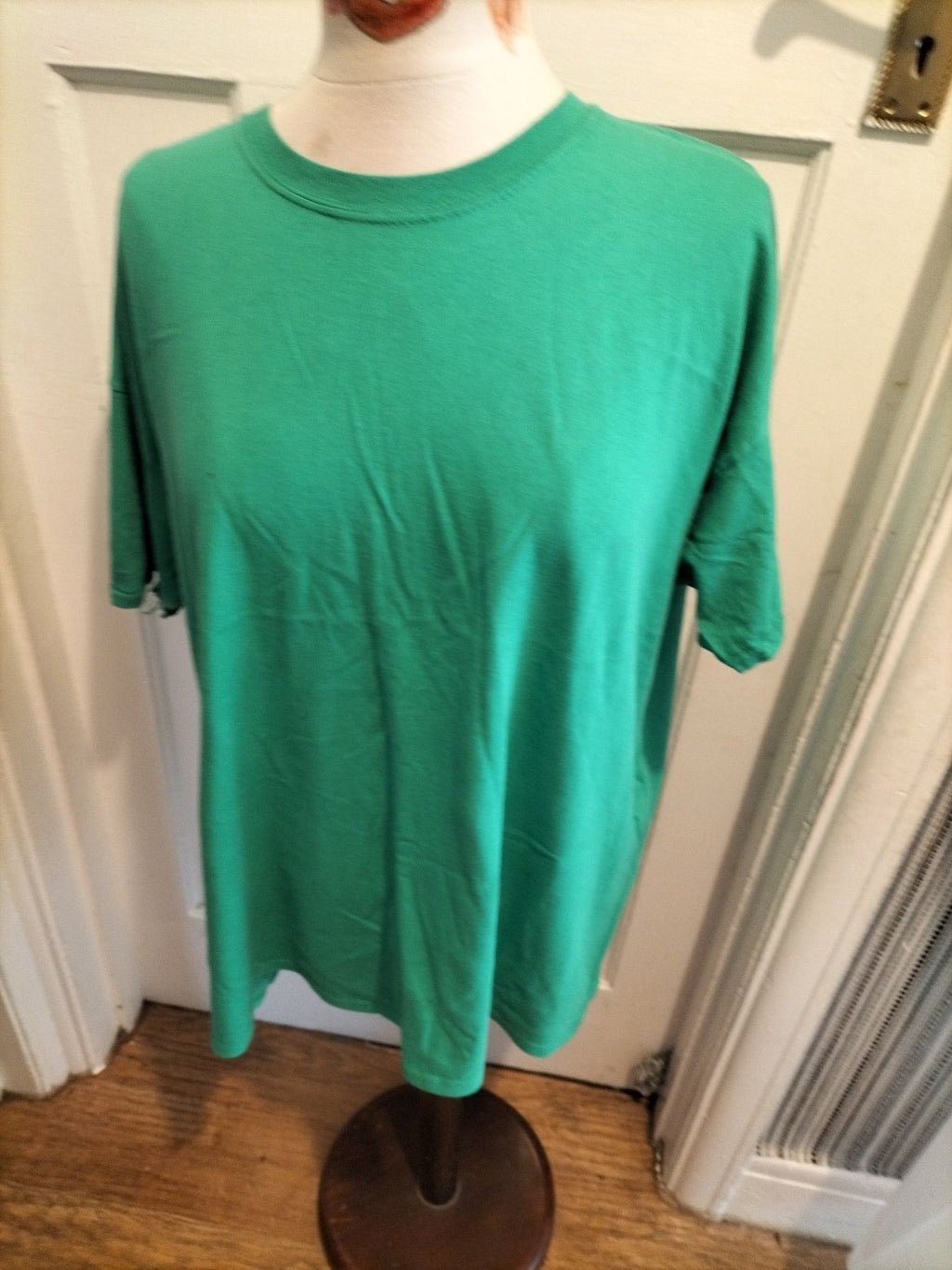 Ladies Fruit Of The Loom Size 2XL Green Short Sleeved Tshirt