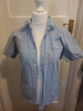 Mens Next Size M Regular Fit Blue And White Shirt Marl Yarns