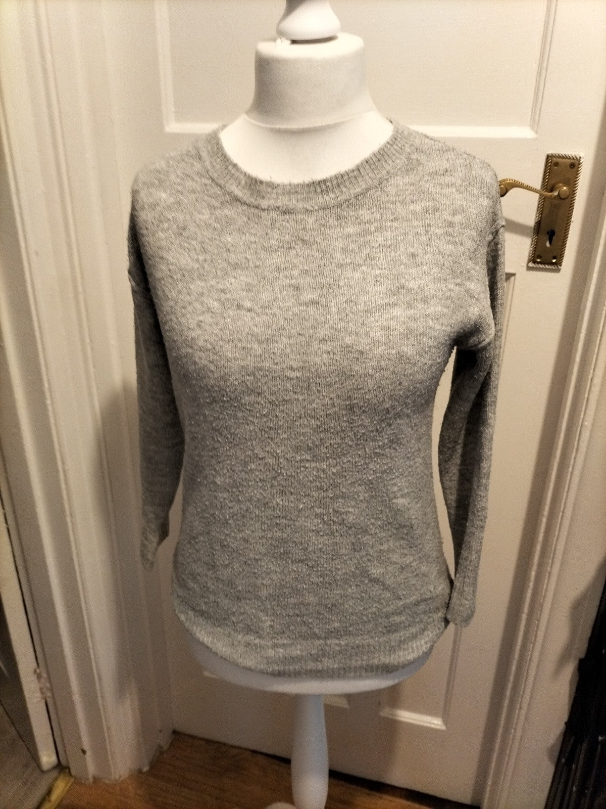 Ladies George Size 4-6 Grey Pullover Jumper
