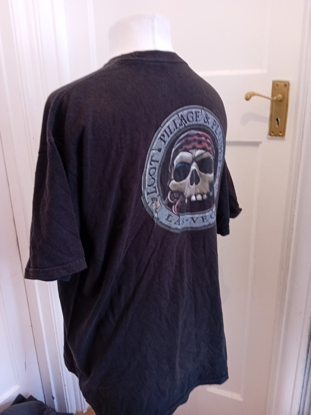 Ladies Duck Company Size XL Black Las Vegas Short Sleeve Round Neck T-shirt