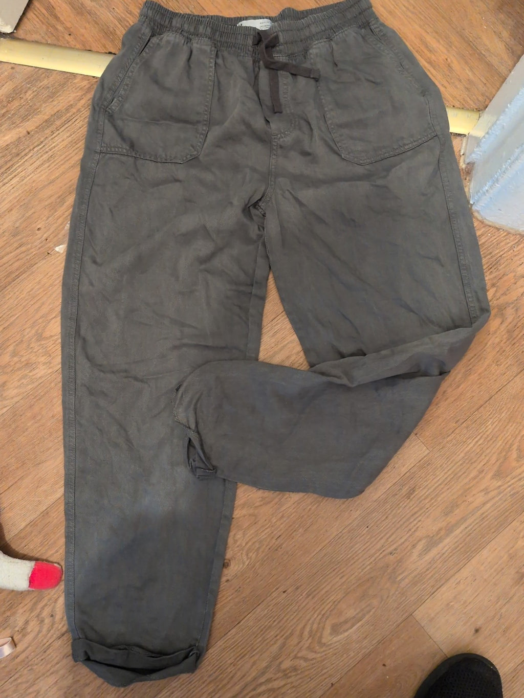Denim&Co Medium Grey Elasticated Trousers