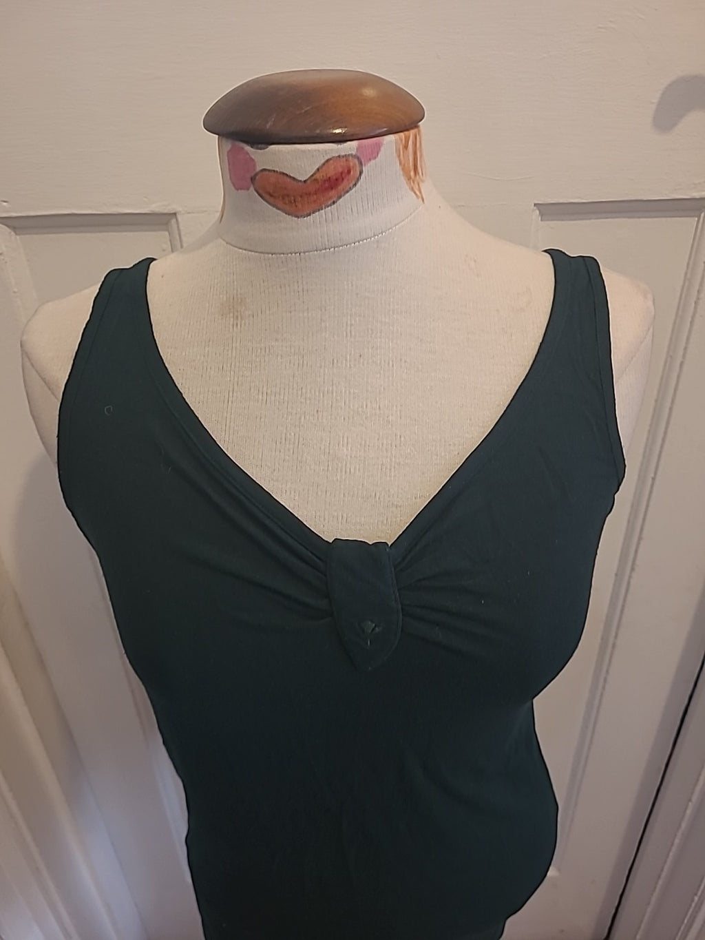 Ladies Crystalcups Size L/XL Green Sleeveless Cami Top