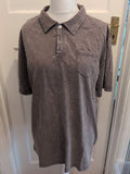 XL Brown With Part Fleck Short Sleeve Polo