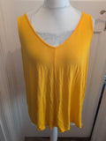 Ladies George Size 18 Yellow Swing Vest T-shirt