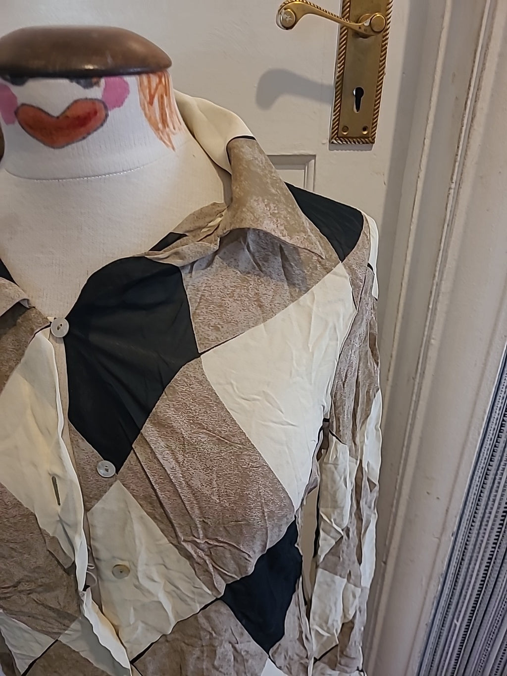 Ladies Principles Size 12 Multi Coloured Long Sleeved Blouse