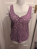 BHS 16 Amethyst Love heart Sleeveless Pyjama Top