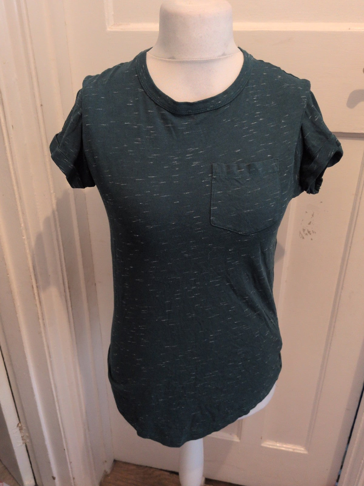 Primark Mens T-shirt Small Green Flecked
