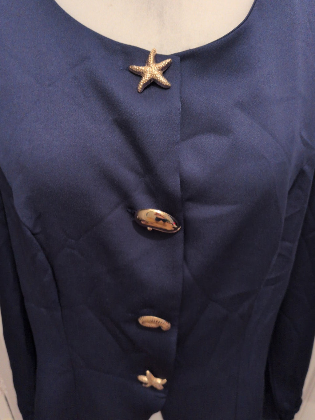 Shein 3xl Sea Creatures Buttons Long Sleeve Blouse