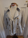 Ladies Tu Size 14 Beige Lined Buttoned Coat