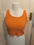 Ladies Ietsfrans Size M Orange Sleeveless Top
