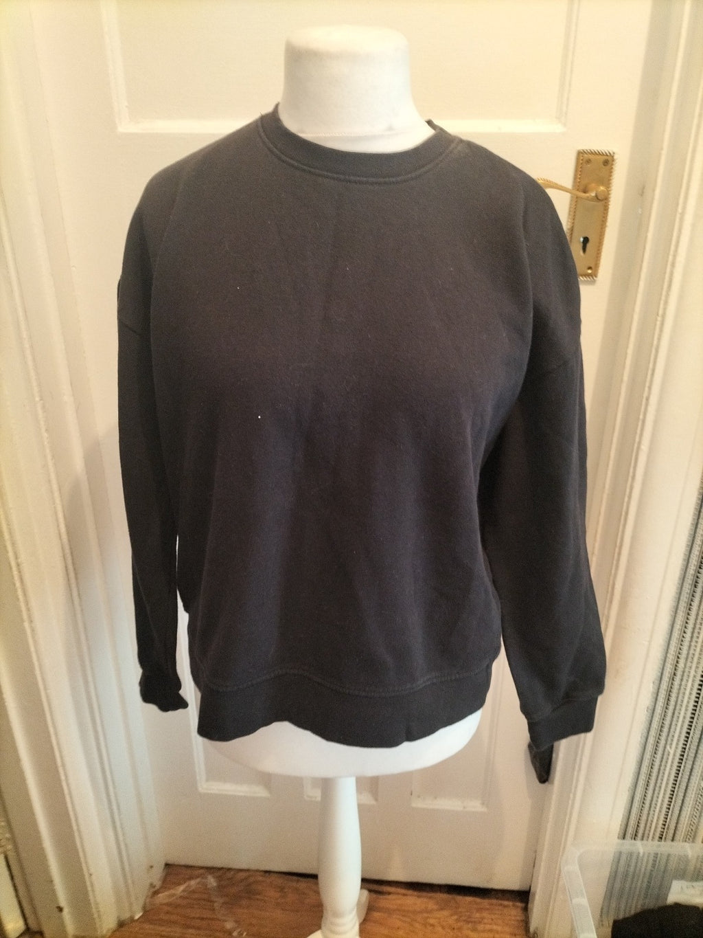 Primark 12/14 Black Plain Pullover Jumper