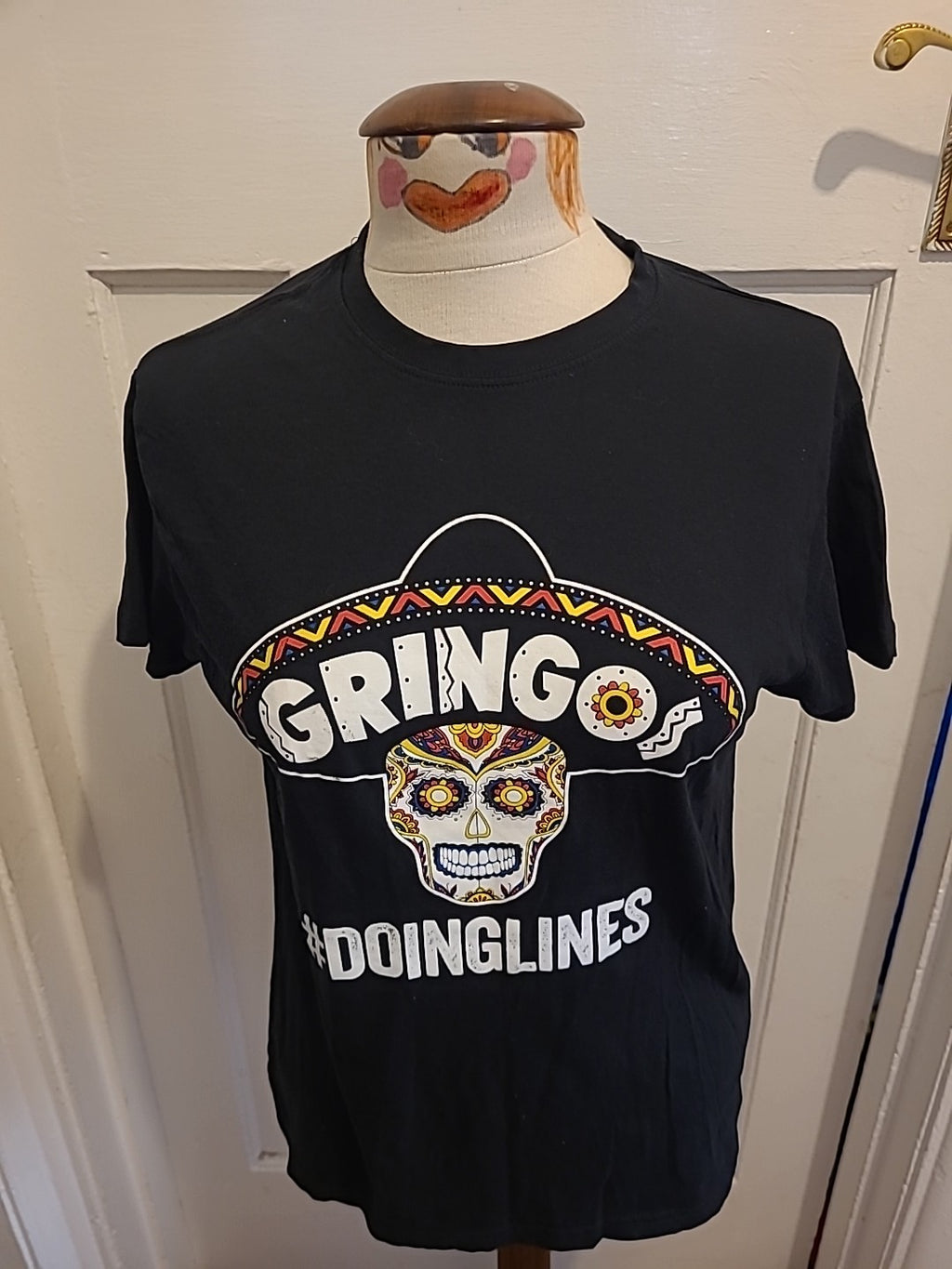 Ladies JHK Size Small Black"gringo" Short Sleeved Tshirt
