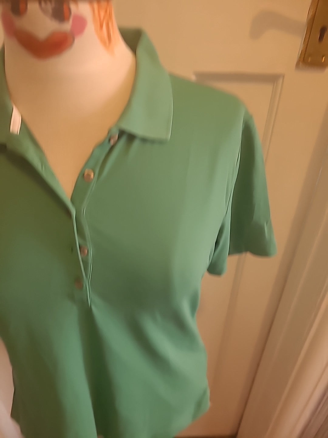 Ladies Brax Golf Size Small Green Short Sleeved Polo