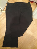 George 24 Black Straight Leg Smart Trousers