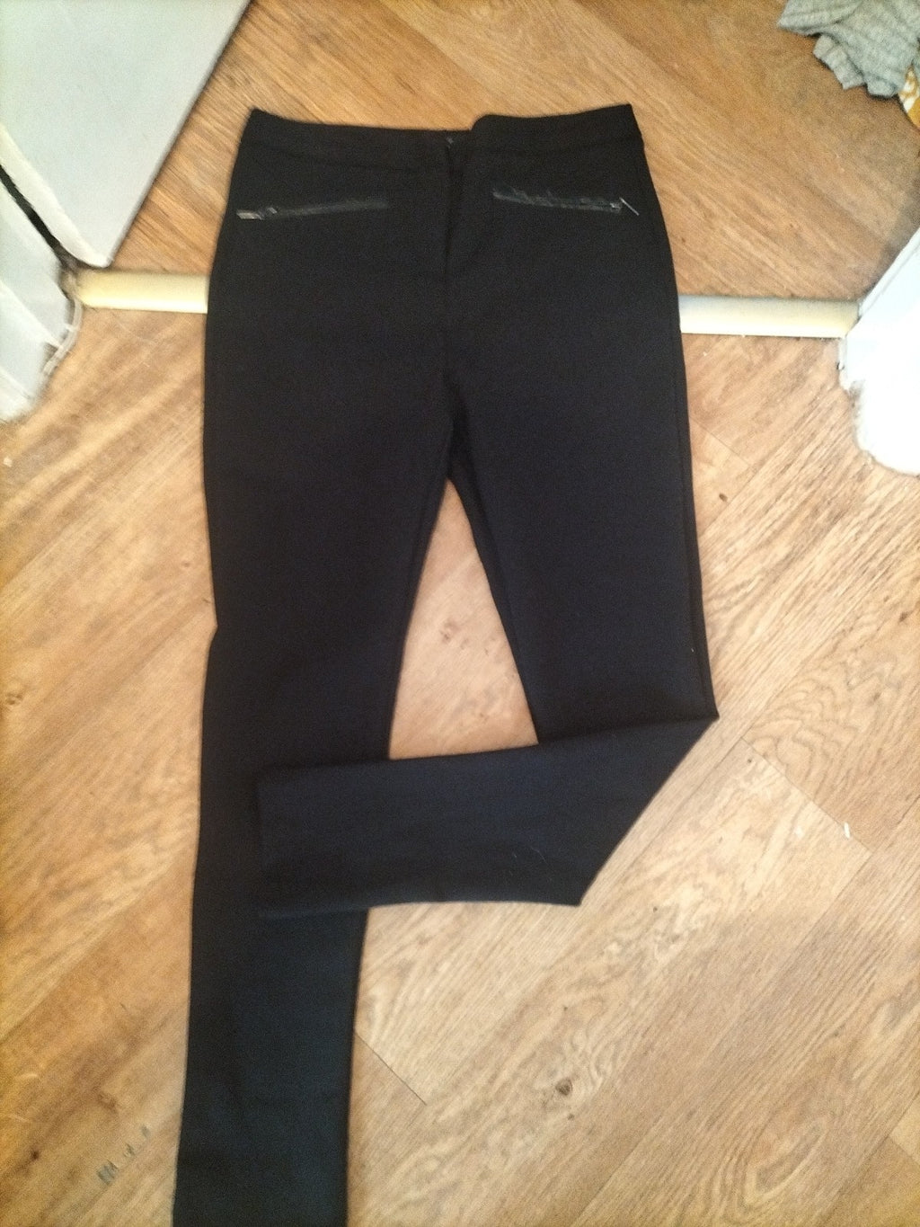 Autograph 12 Long Leg Black Smart Trousers