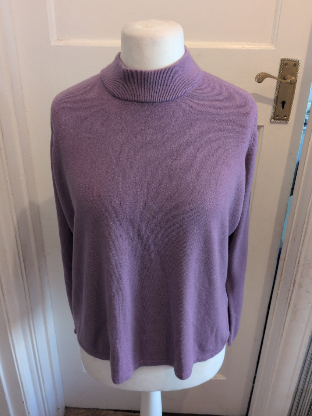 Ladies Bonmarche Size Large Purple Long Sleeve Super Soft Jumper