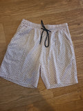 Ladies Size Small Beige White Elasticated Shorts