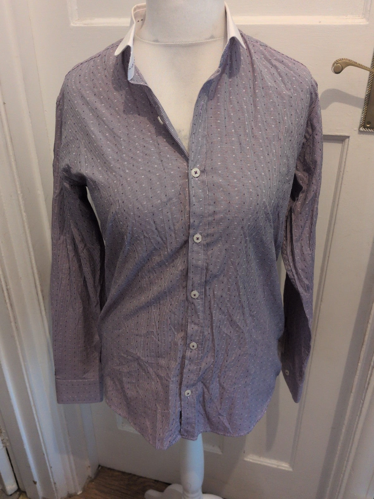 Steel & Jelly Large Purple Pattern Long Sleeve Shirt