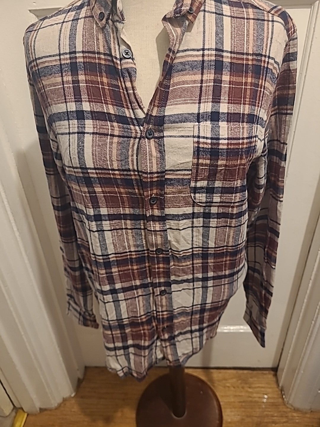 Mens Primark Size Small Regular Fit Check Shirt