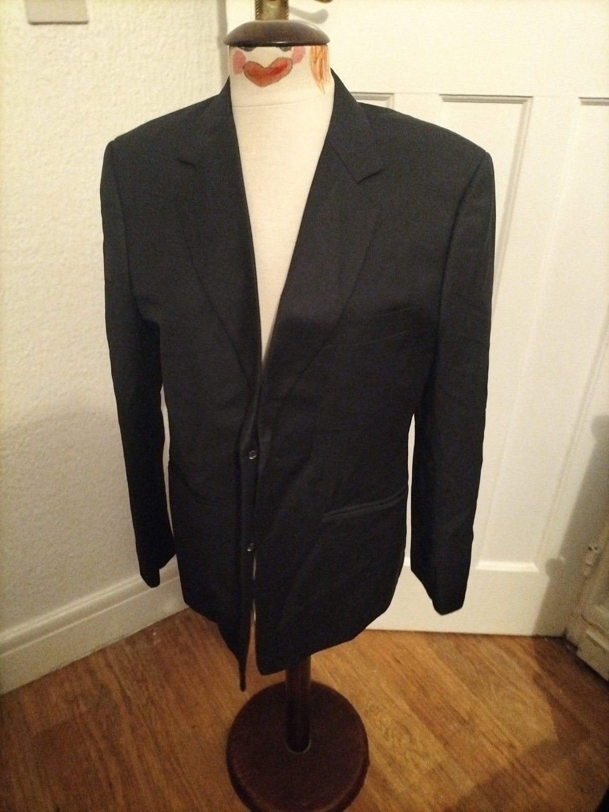 Mens Samsurin Size XL Black Lined Padded Blazer