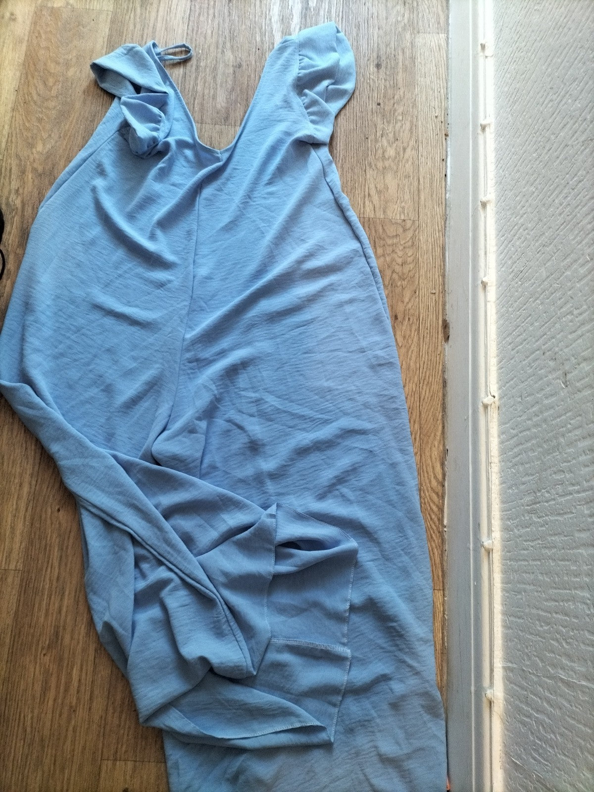 Ladies Tu Size XL Blue Short Sleeved Jumpsuit